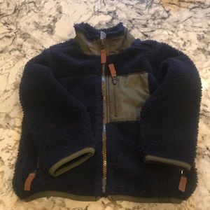 Carters Sherpa zip up 3t